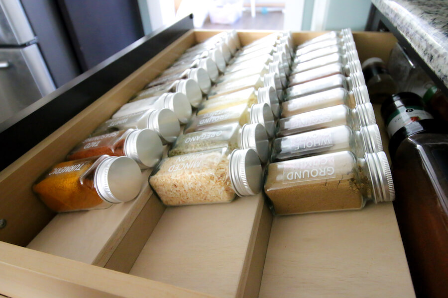 DIY Spice Drawer Insert