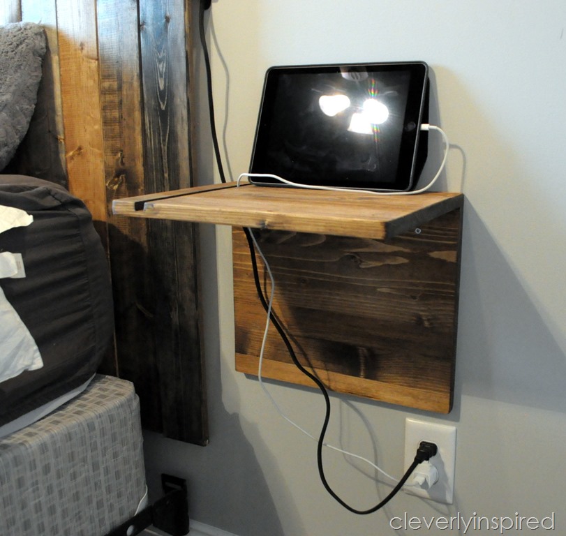 Floating Shelf With Phone Charging Slot