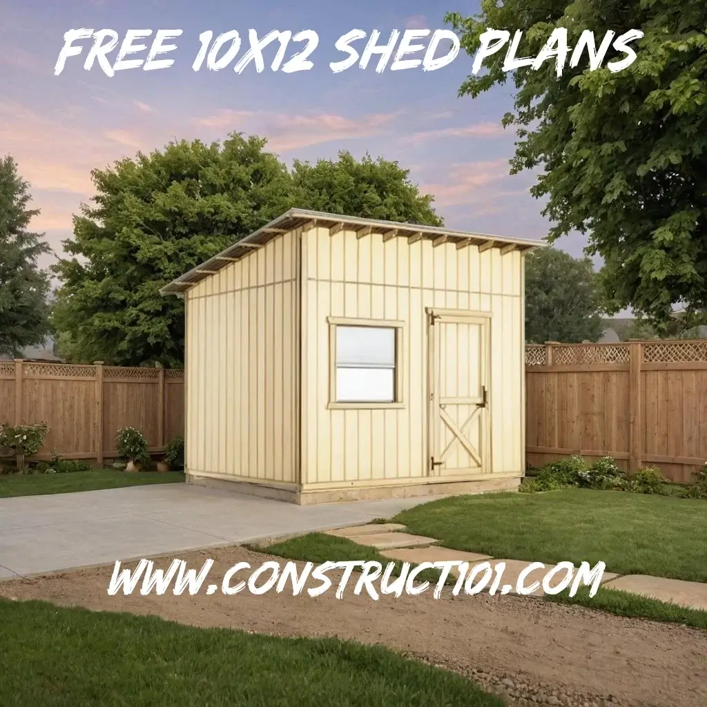 Large 10x12 Lean-To Shed