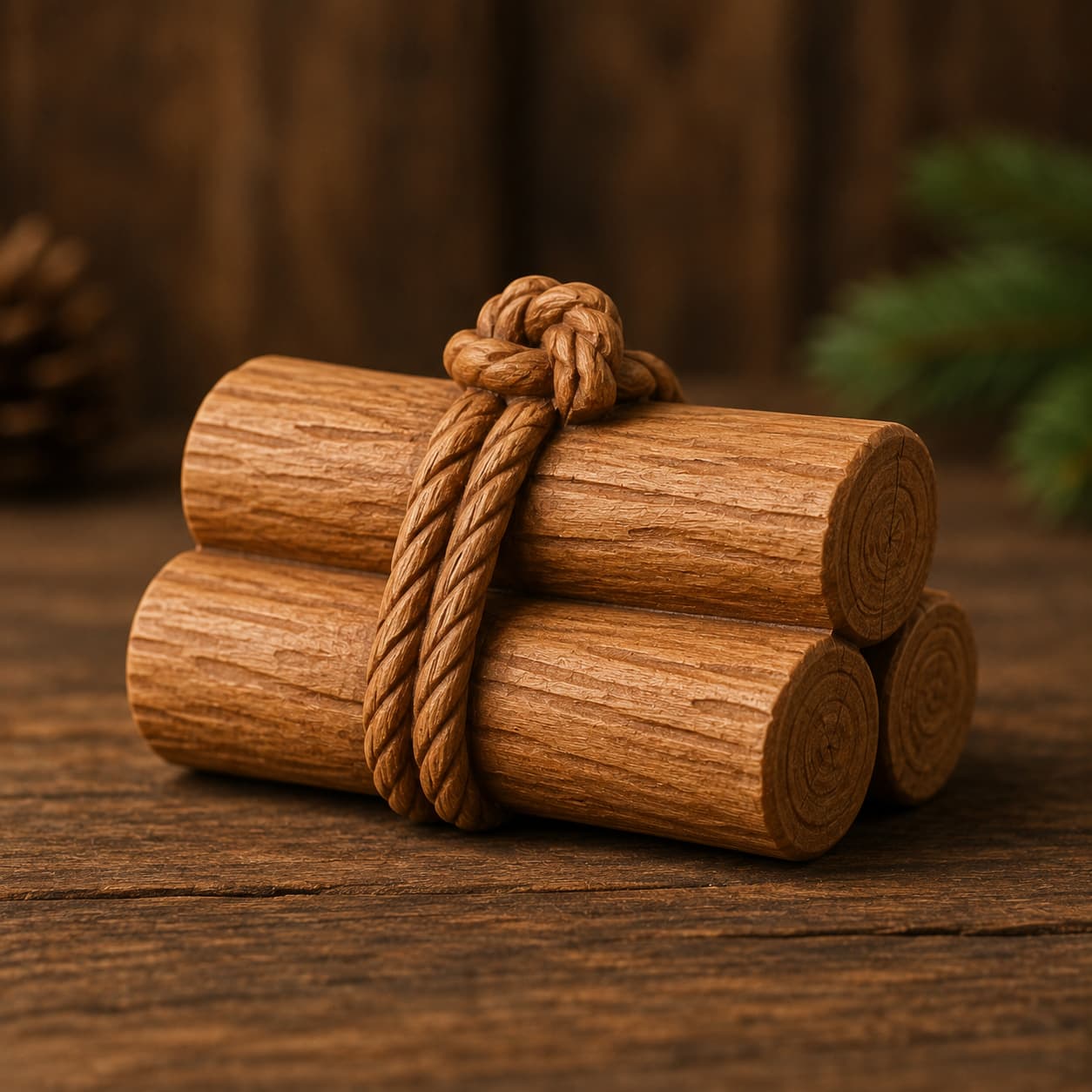 Miniature Log Pile