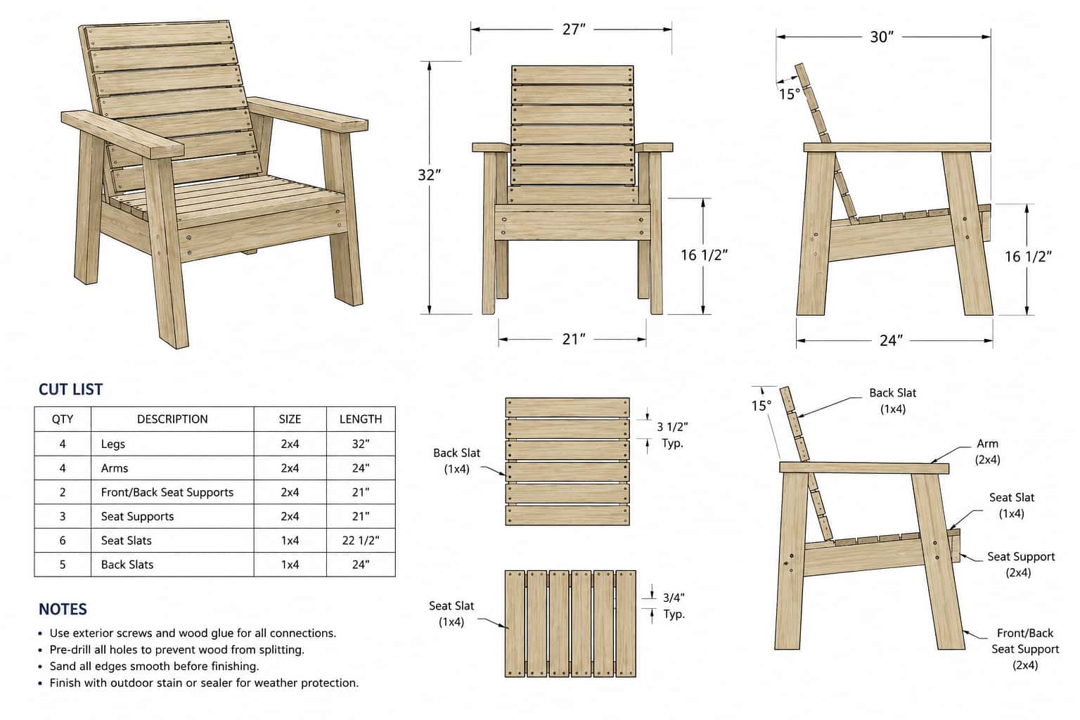 Modern Patio Lounge Chair