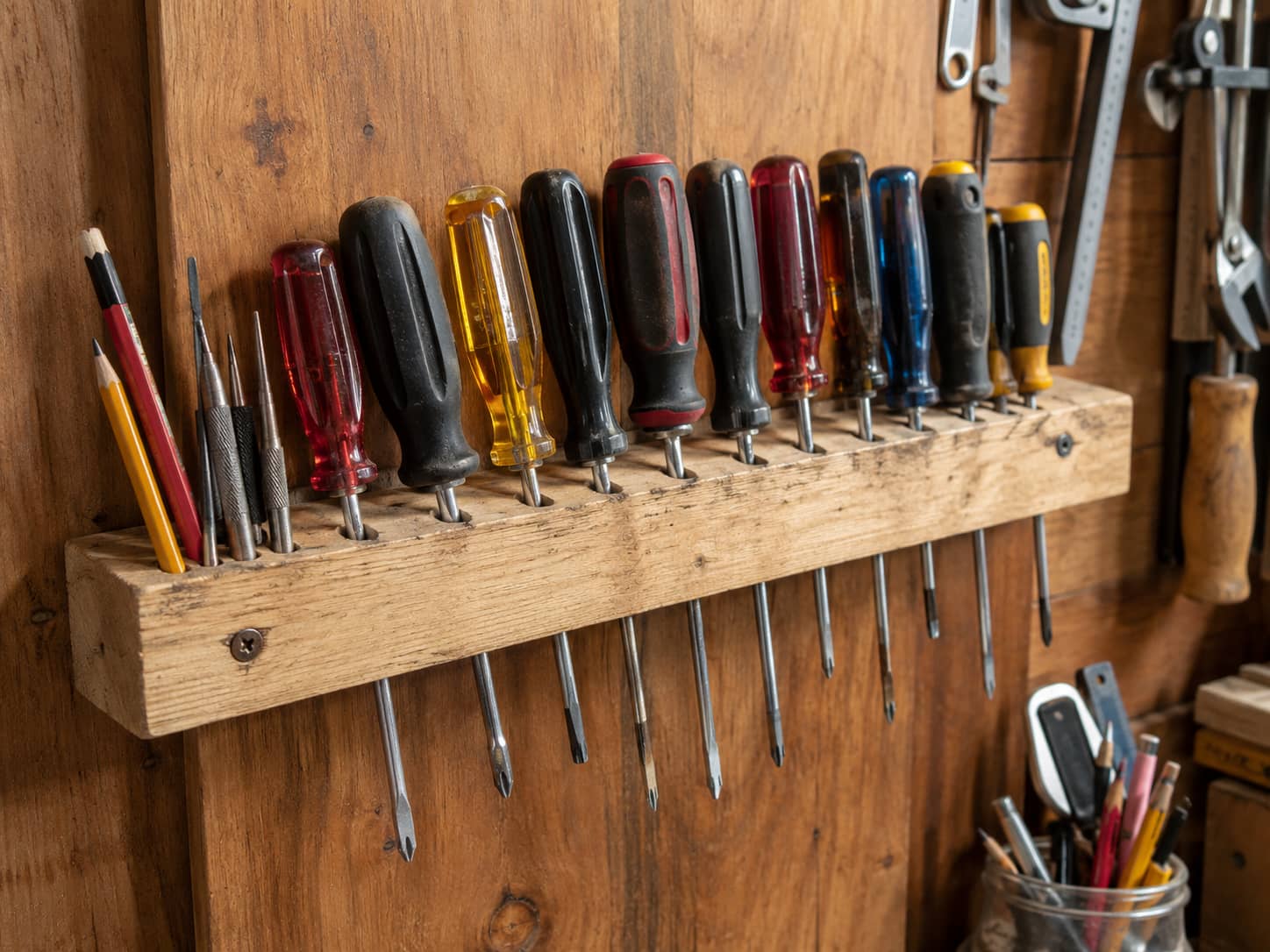 Screwdriver Wall Rack