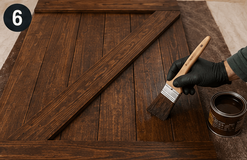 Sliding Barn Door steps 6