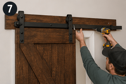 Sliding Barn Door steps 7