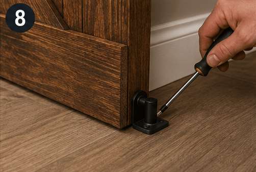 Sliding Barn Door steps 8