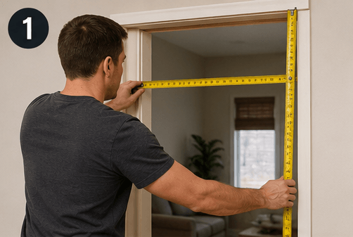 Sliding Barn Door step 1