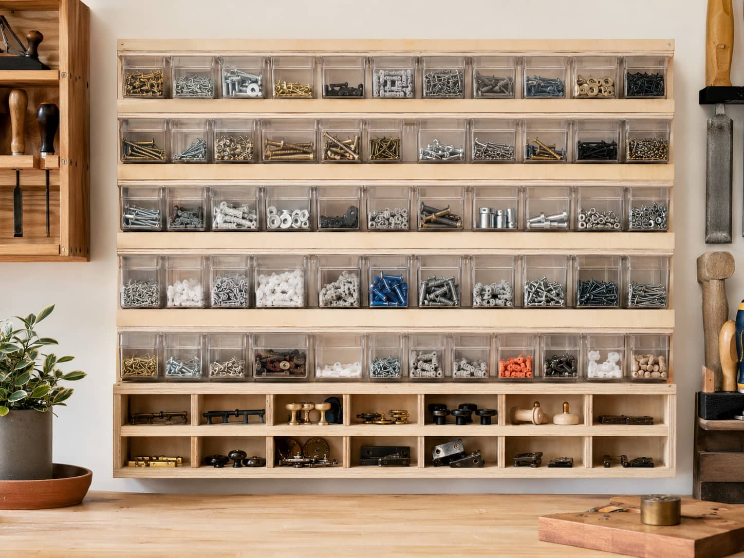 Small Parts Wall Bins