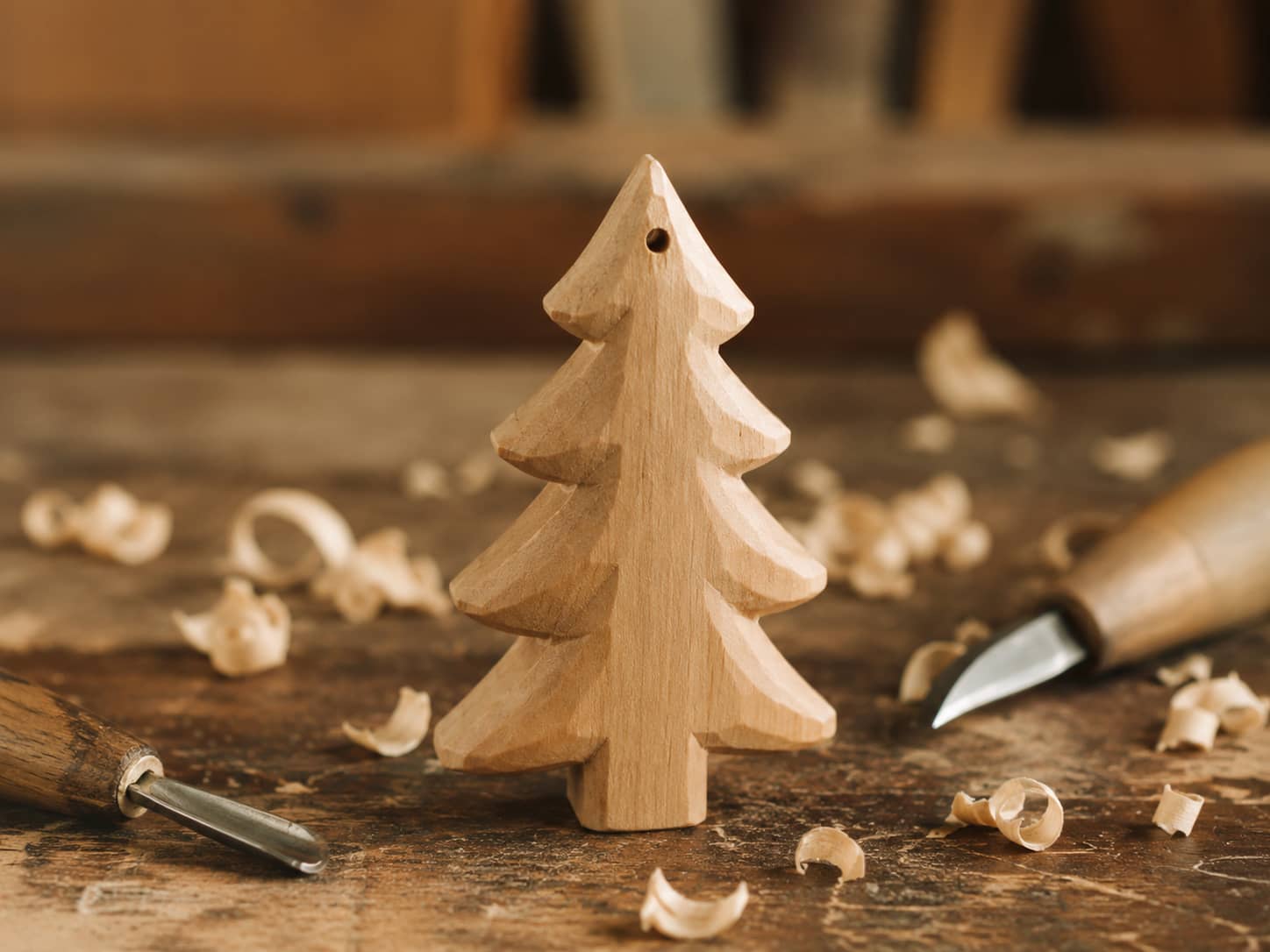 Small Wooden Christmas Tree