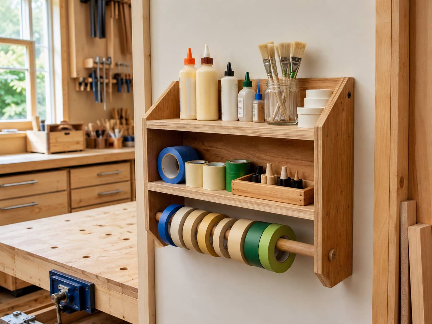Tape and Glue Wall Station
