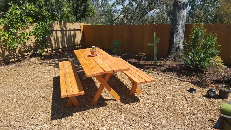 The Attached-Bench Picnic Table