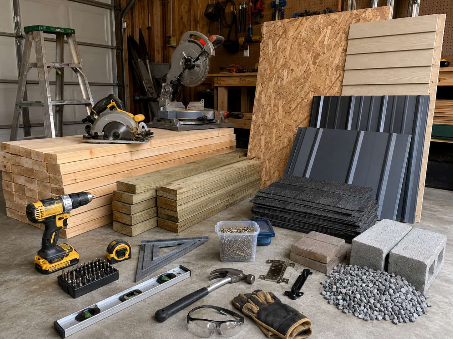Tools and Materials You May Need to Build a Lean Shed