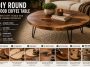 DIY Wood Round Coffee Table