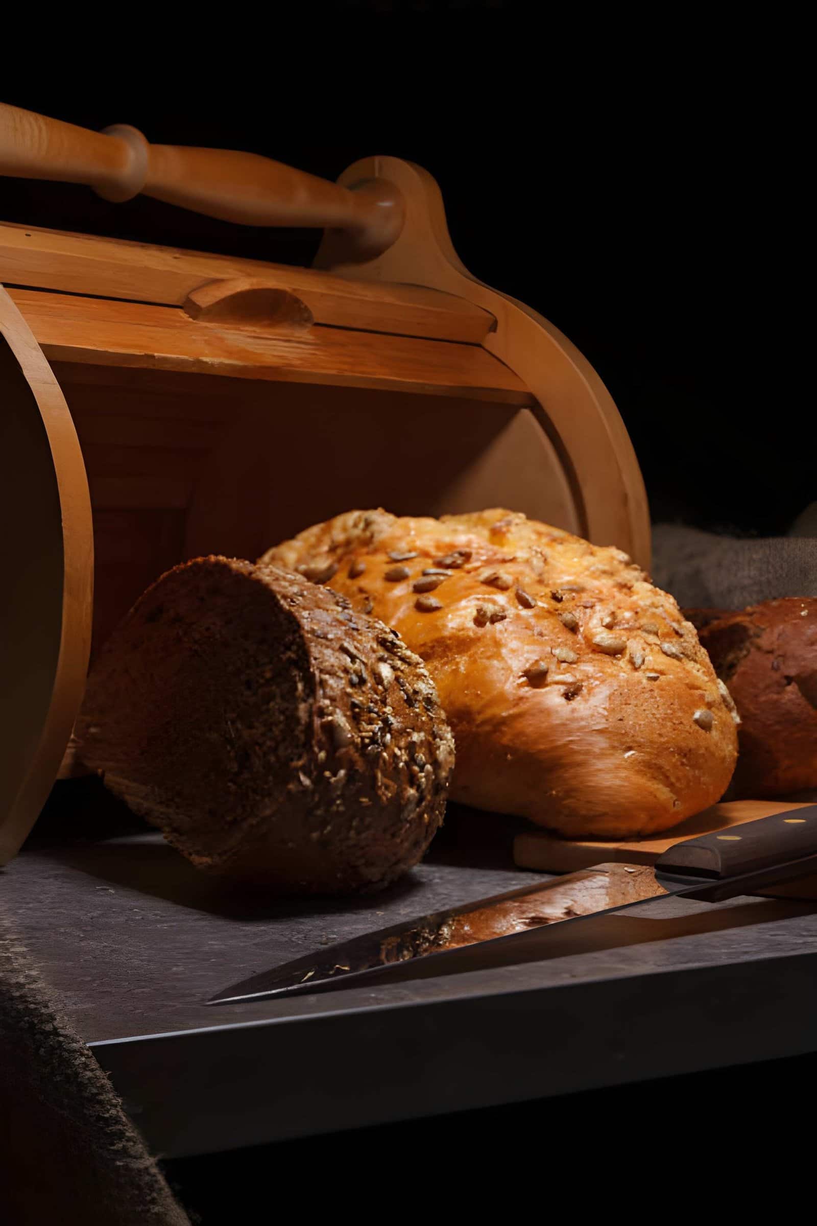 Wooden Bread Box