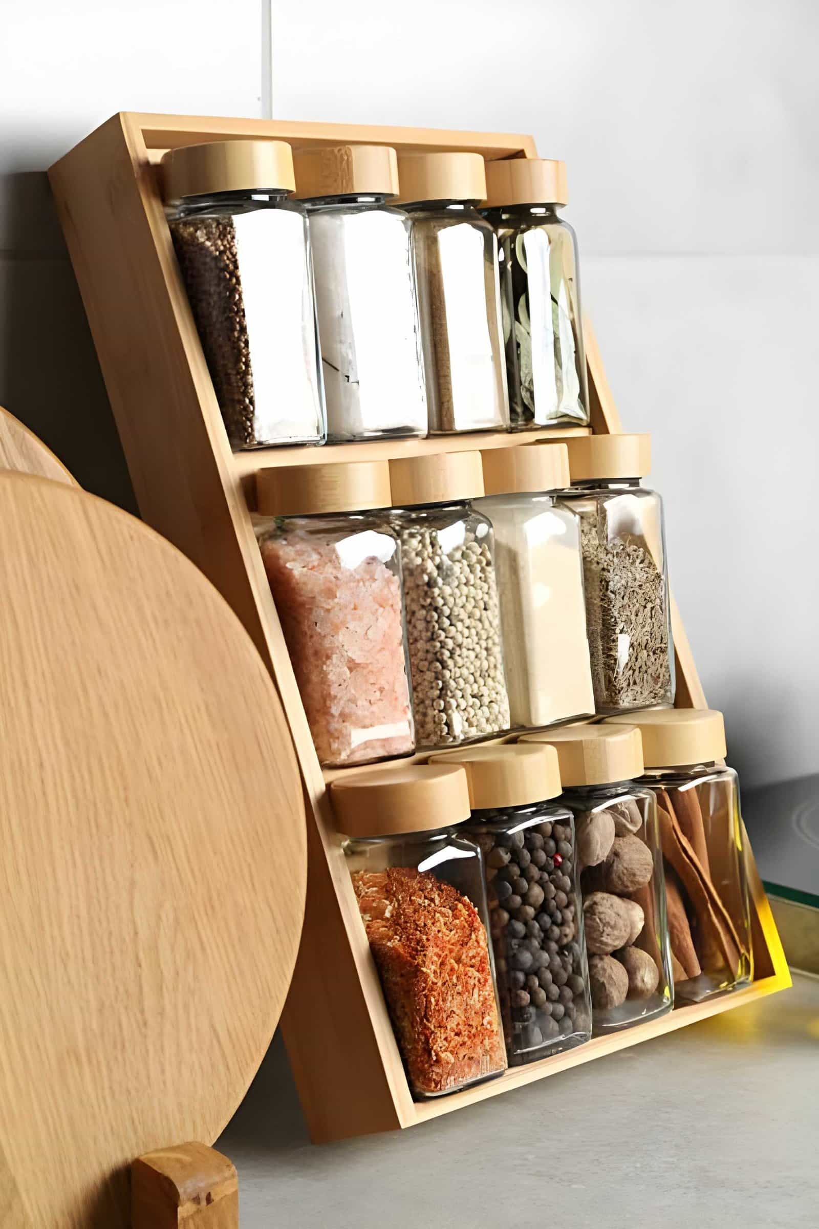 Wooden Spice Rack