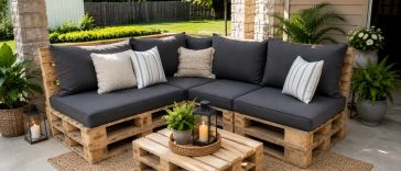 diy pallet outdoor sectional sofa