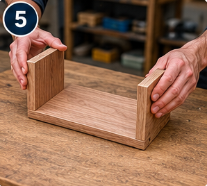 diy wooden book holder step 5