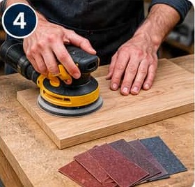 diy wooden book holder step 2