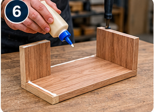 diy wooden book holder step 5