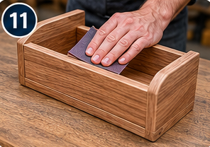 diy wooden book holder steps 7