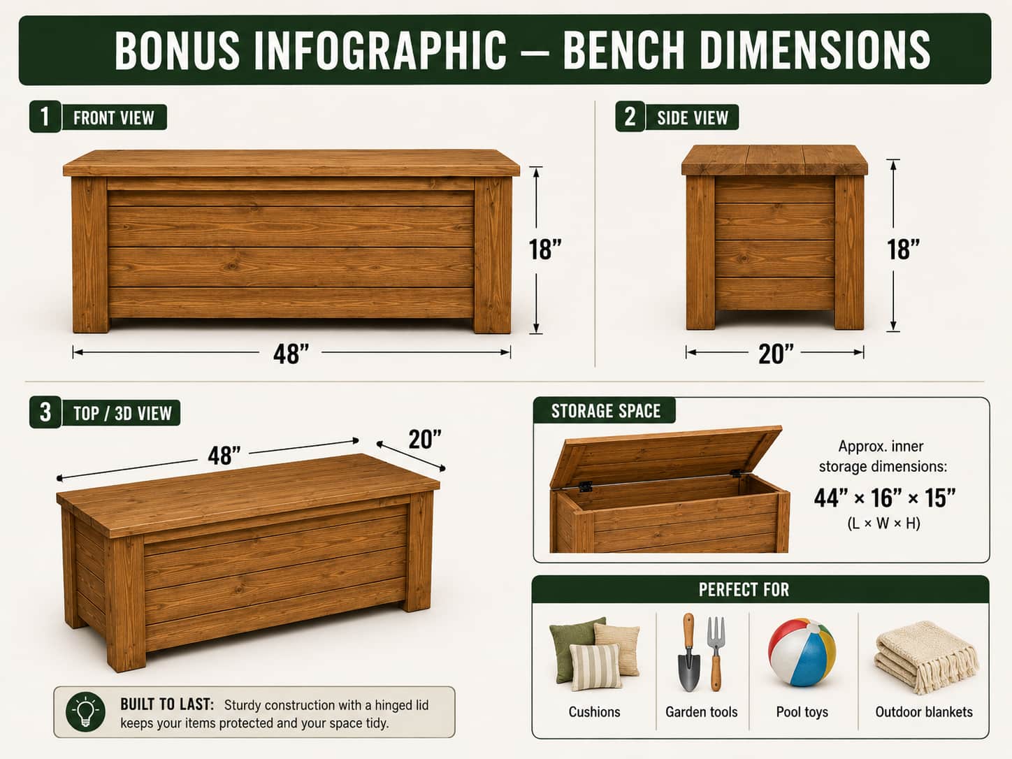 Outdoor Storage bench