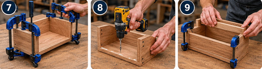 diy wooden book holder step 6