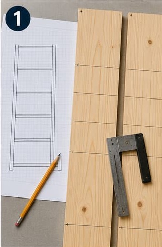 step by step instructions to build a bookshelf