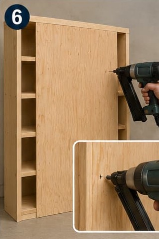 step by step instructions to build a bookshelf