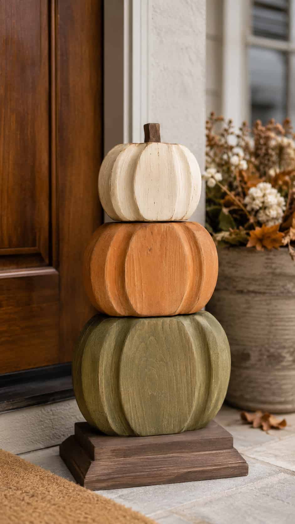 Stacked Pumpkin Topiary