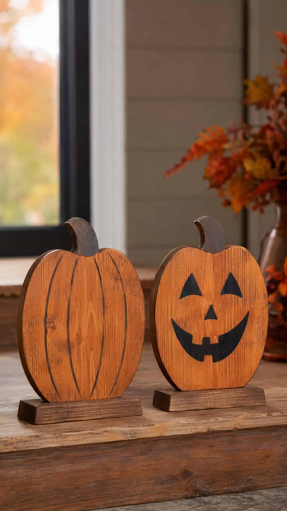 Reversible Fall and Halloween Pumpkin