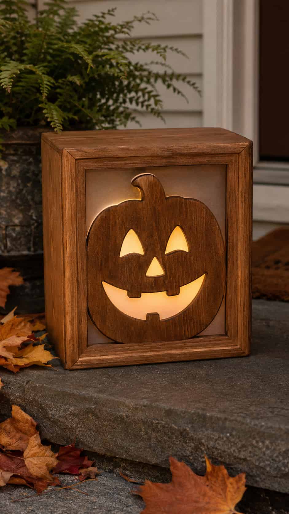 LED Pumpkin Lantern Box