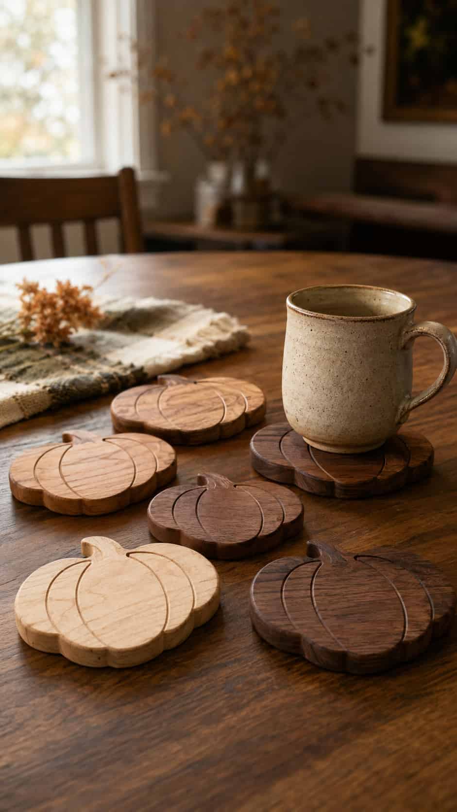 Pumpkin Coaster Set