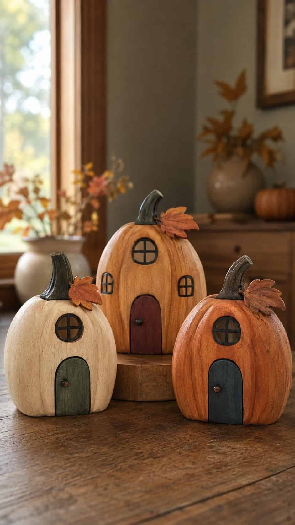 Mini Pumpkin House Village