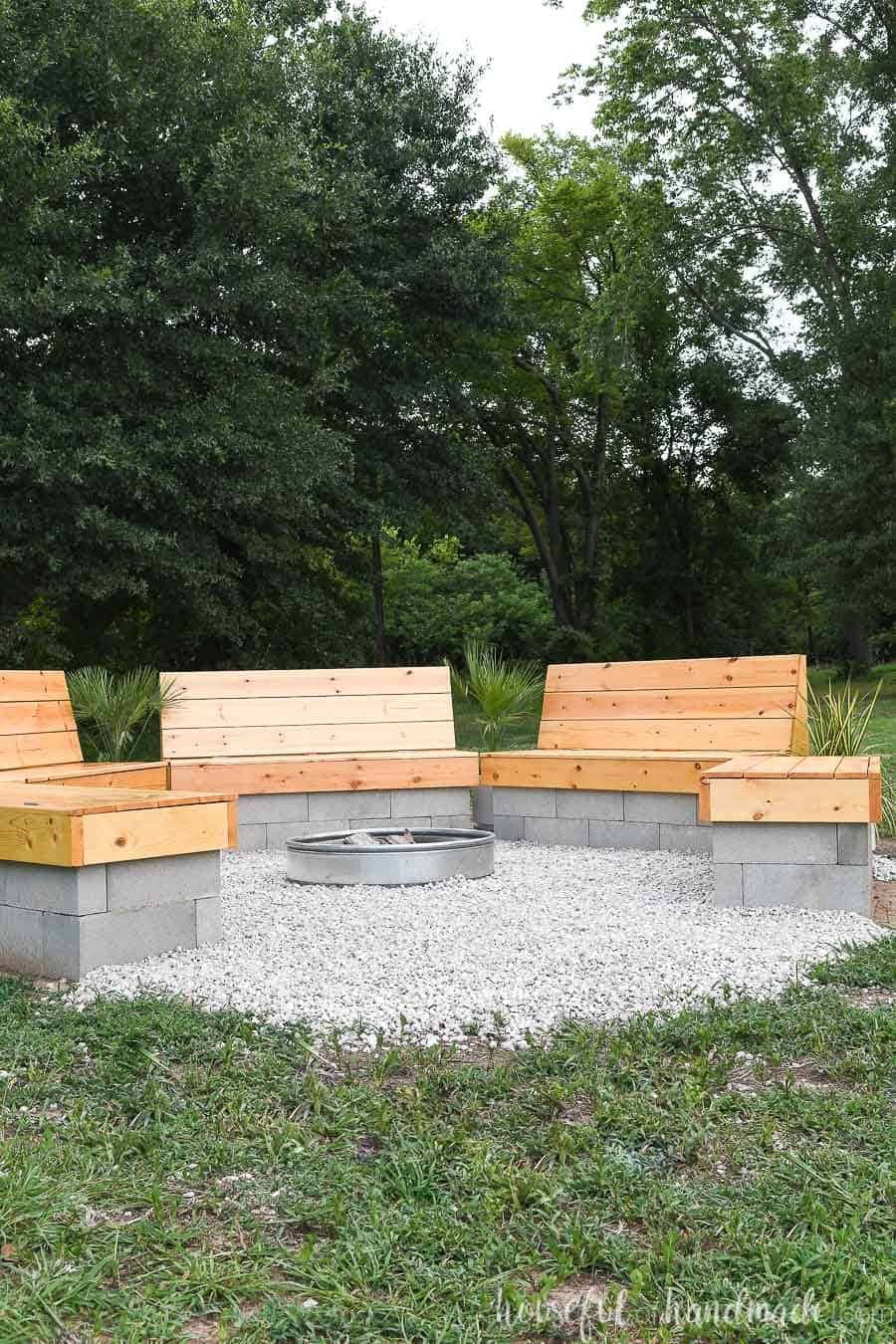 2x4 Fire Pit Bench