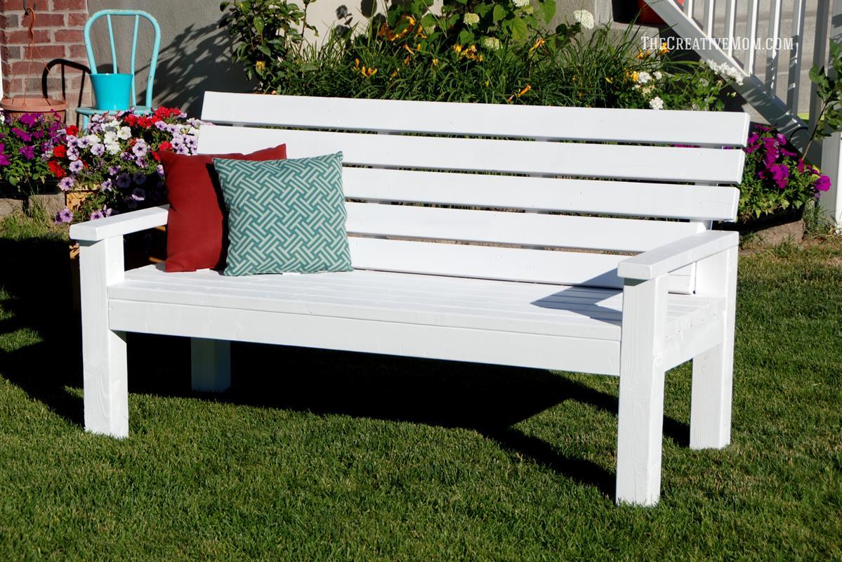 2x4 Garden Bench