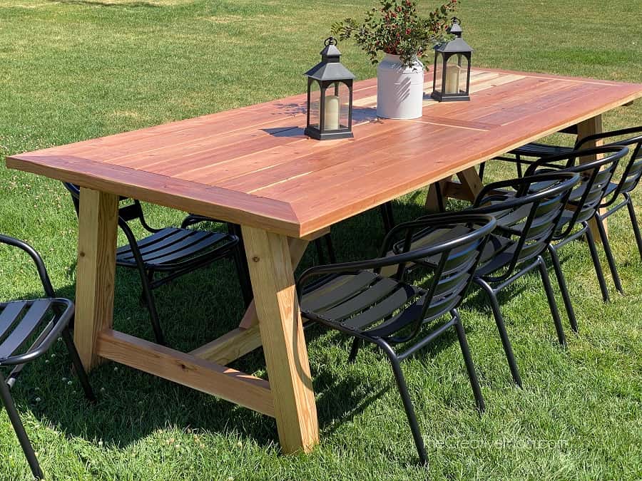 2x4 Outdoor Dining Table
