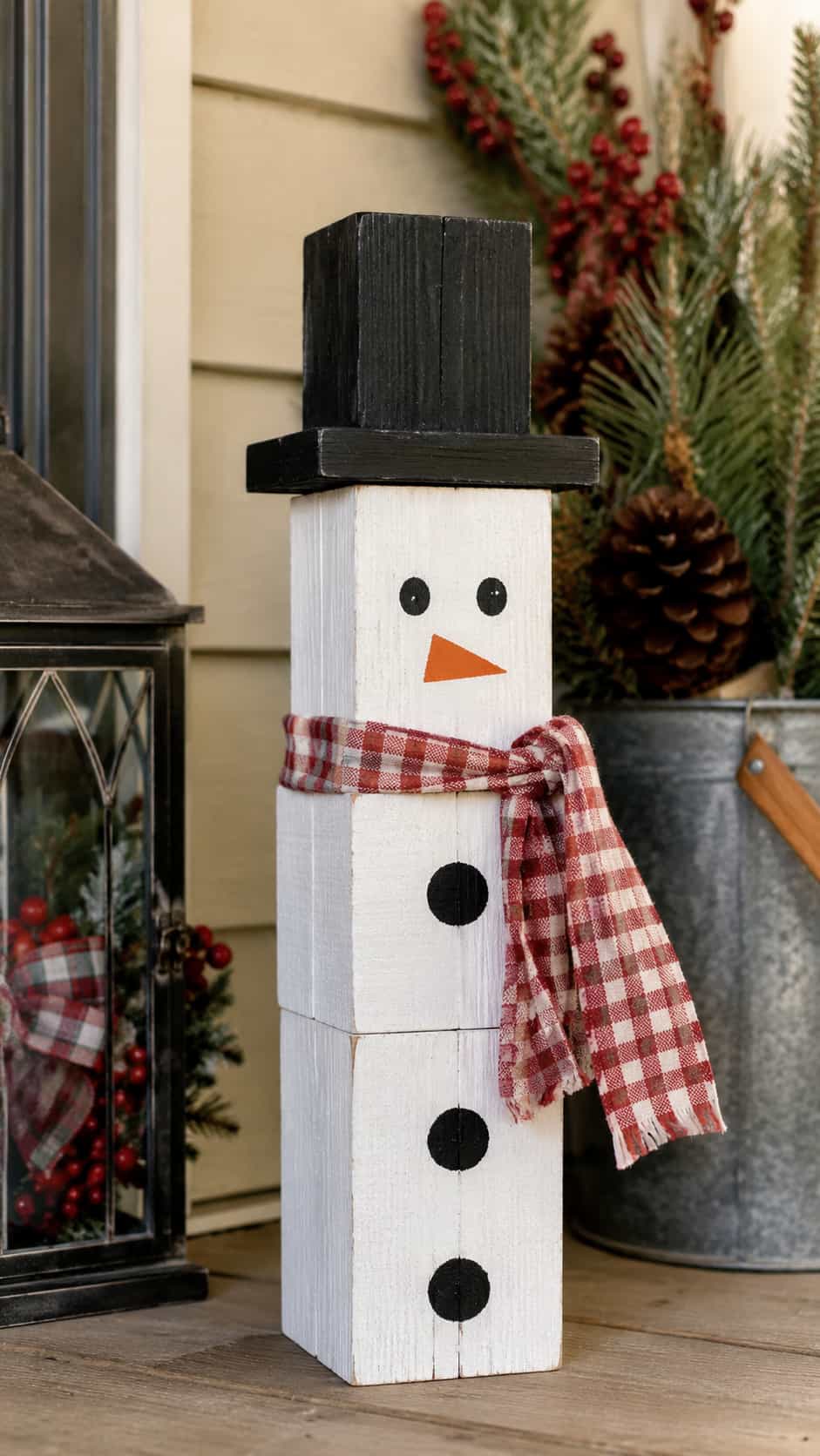 2x4 Wooden Snowmen