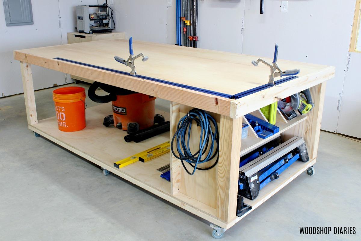 4x8 Workbench with Clamp Traks
