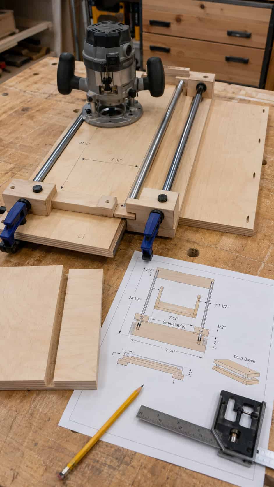 Adjustable Dado Jigs