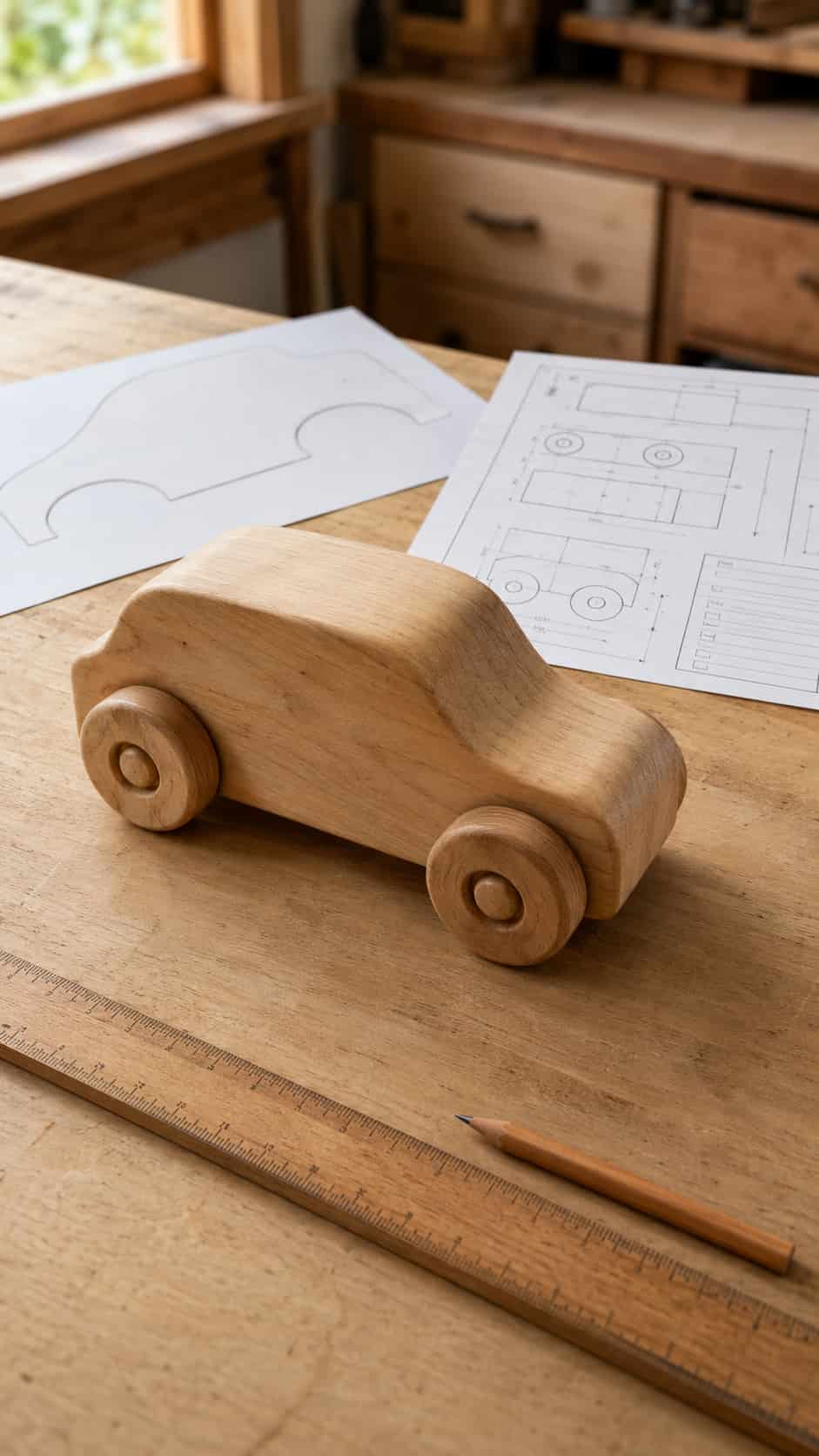 Beginner Wooden Toy Car