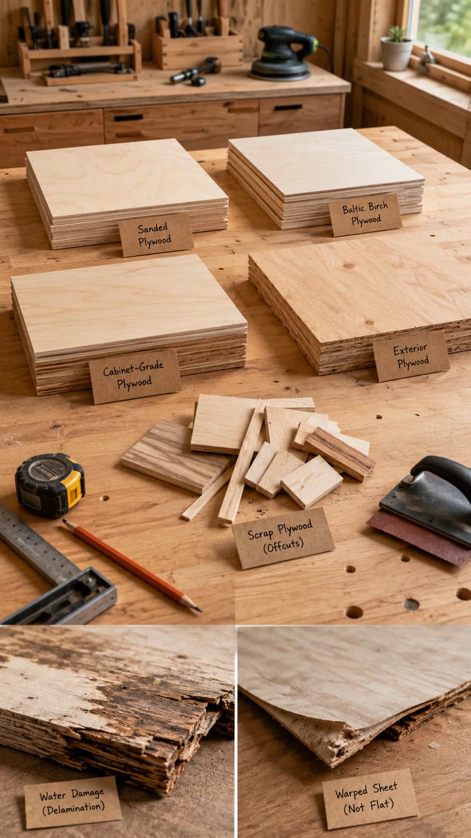 Best Plywood Types for Beginner Projects