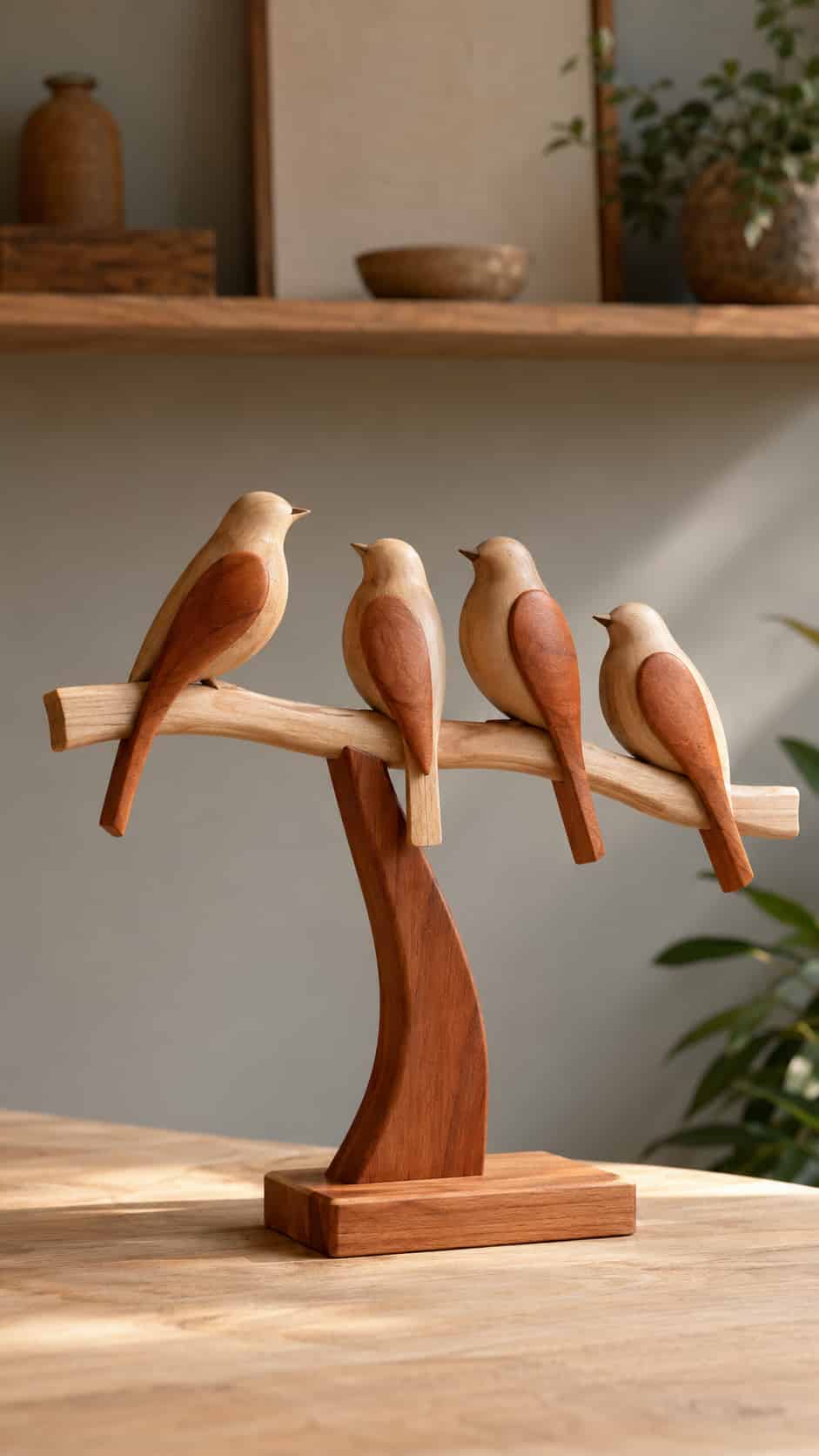 Bird Family Sculpture
