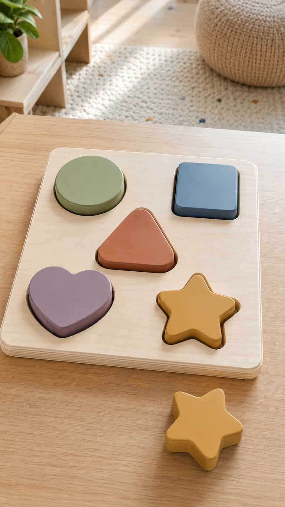 Chunky Wooden Shape Puzzle