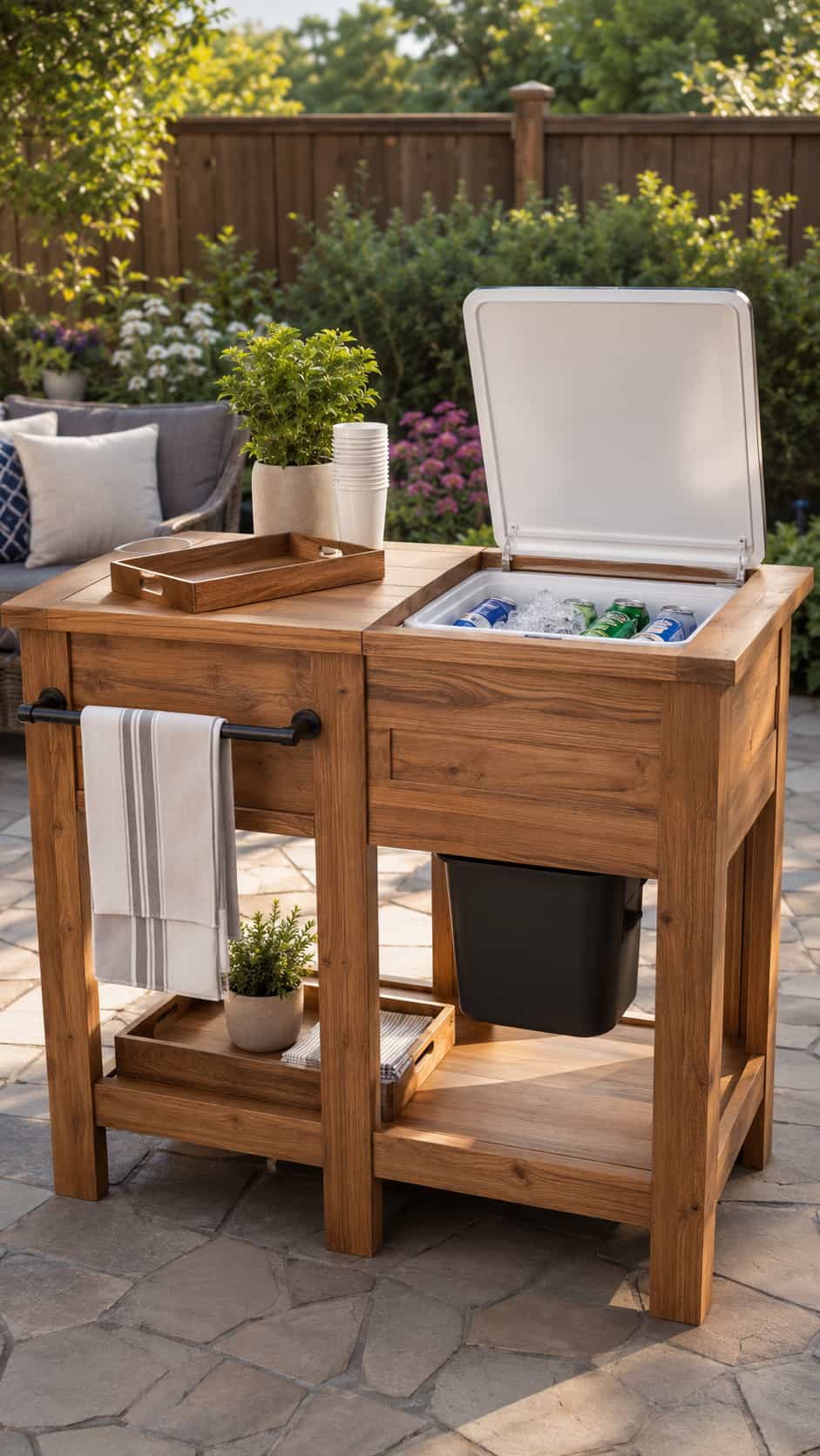 Cooler and Serving Station