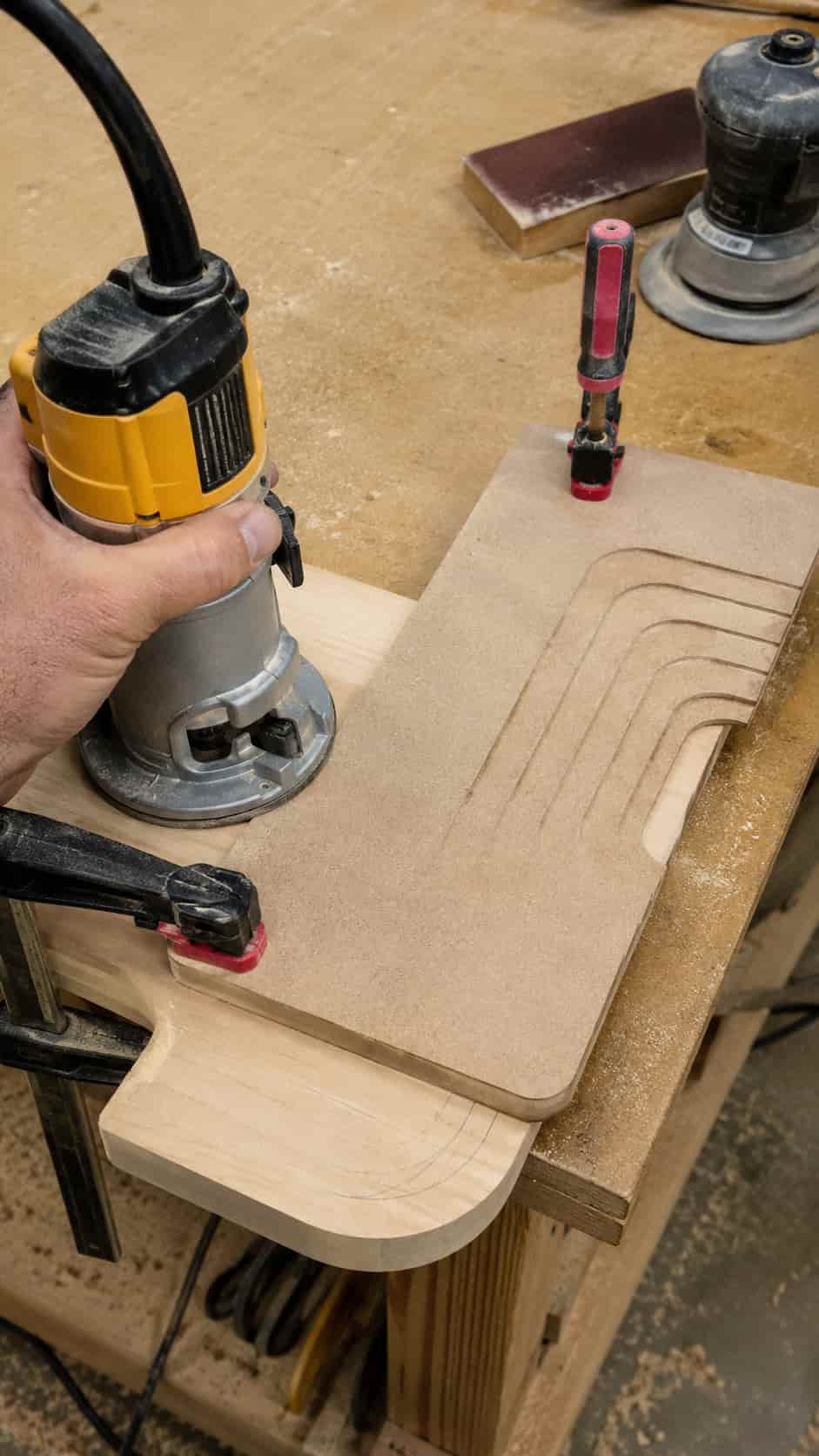 Corner-Radius Template Jig