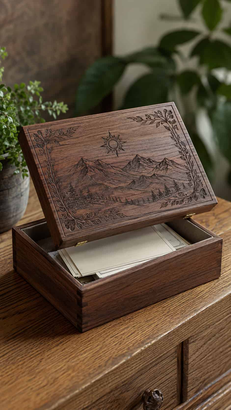 Decorated Keepsake-Box Lid