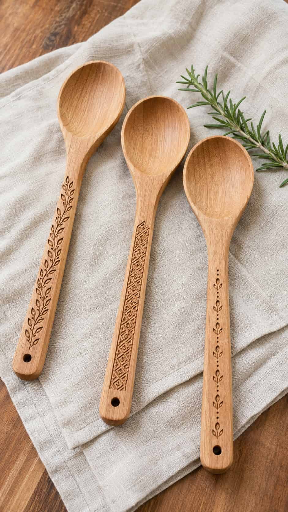 Decorative Wooden Spoon Handles