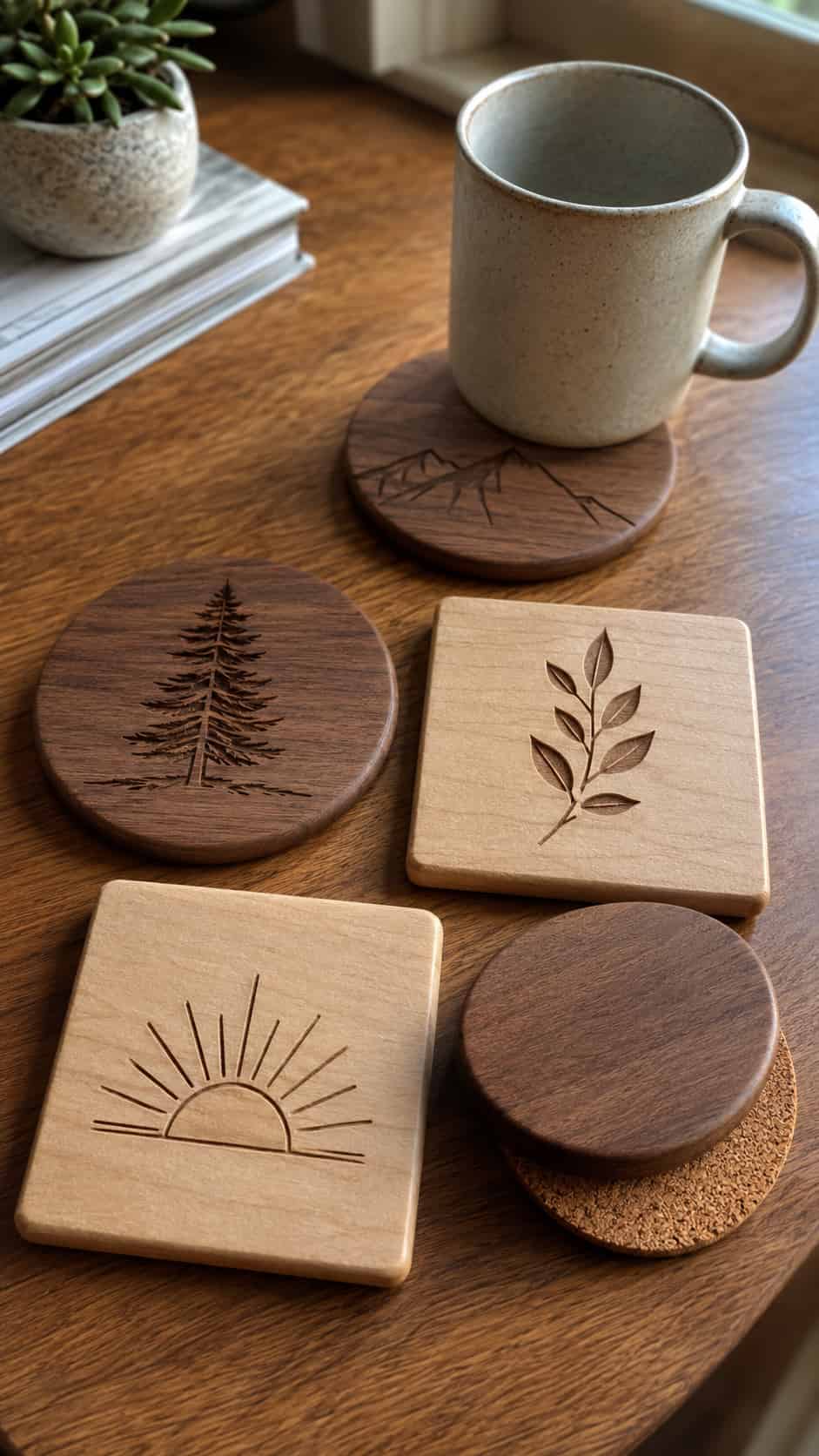 Engraved Wood Coasters