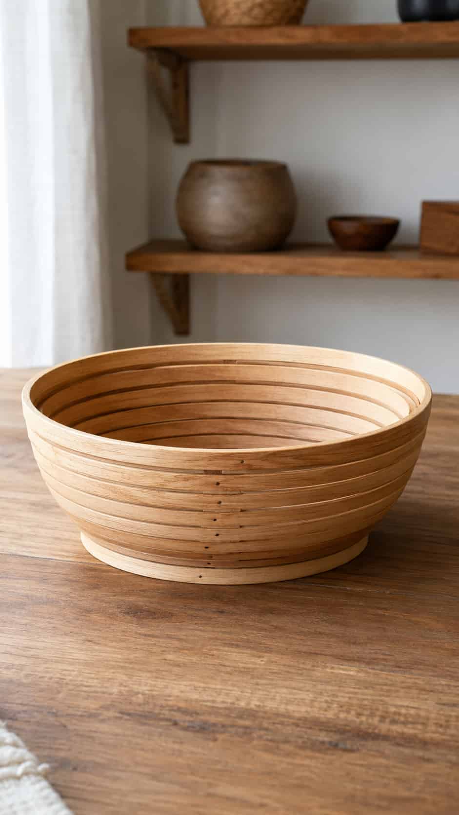 Expanding Wooden Basket