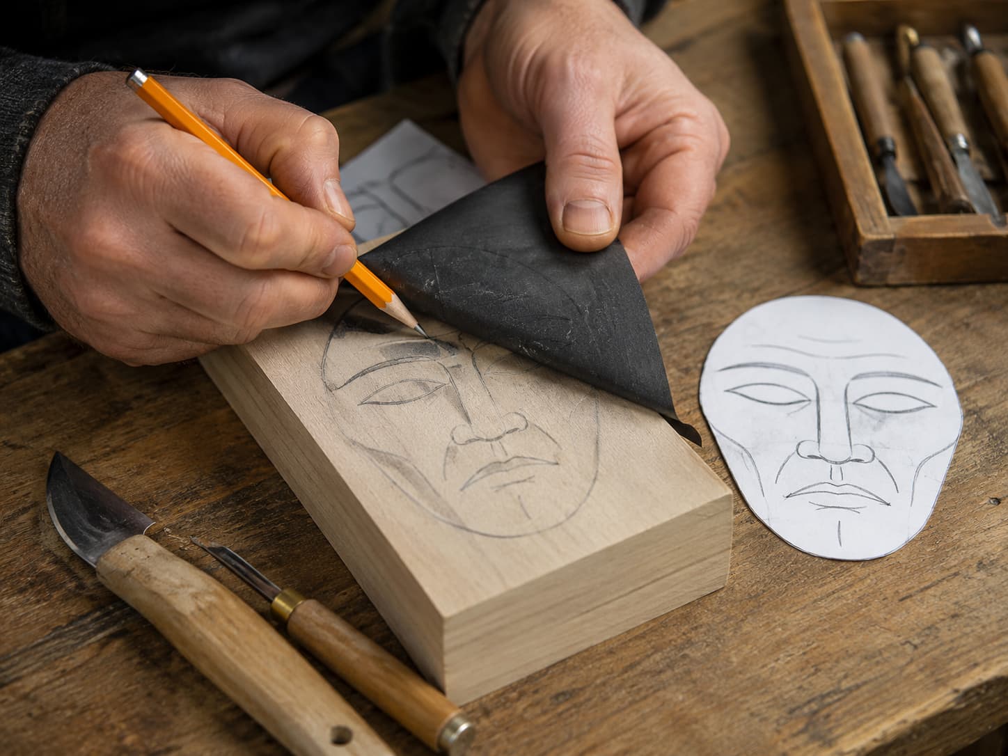 Face Pattern Onto Wood