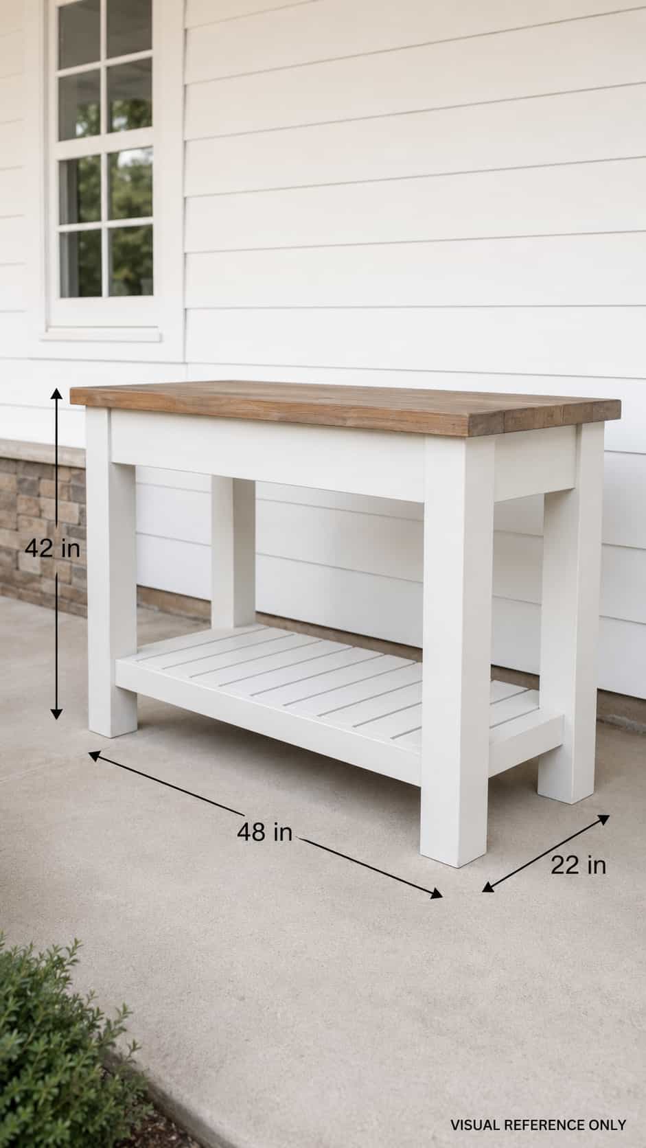 Farmhouse Patio Serving Table